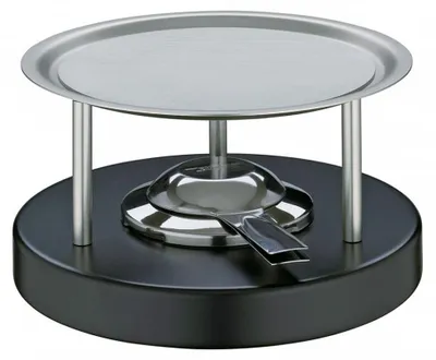Fondue-Rechaud aus Aluminium und Edelstahl, 20 cm