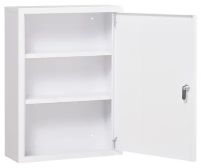 Obrázok produktu pre Kleankin Kleankin lekárnička s jednými dvierkami, tromi úrovňami a zámkom 834-554V01