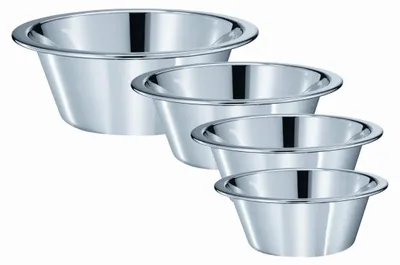 Produktbild von RÖSLE Edelstahlschüssel konisch 40cm spülmaschinengeeignet Gastronomie Edelstahl
