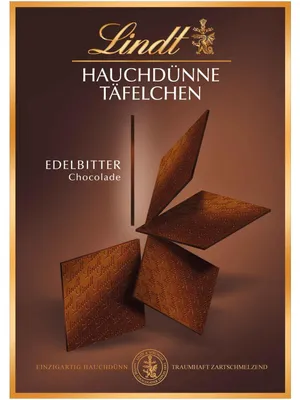 Productafbeelding van Lindt & Sprüngli, Zeer dunne chocoladetabletten, pure chocolade, 125 g