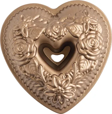 Immagine prodotto di NORDIC WARE Motivbackform Stampo per ciambella con motivo floreale a forma di cuore