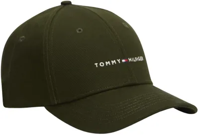 Zdjęcie produktu dla Czapka męska Tommy Hilfiger Foundation, 6-panełowa, wykonana z bawełny, kolor zielony (Arctic Spruce)