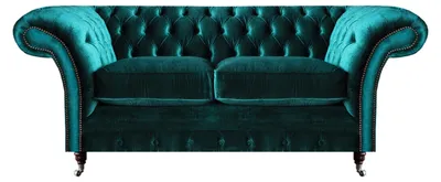 Immagine prodotto di Divano verde a due posti, divano da salotto, arredamento tessile di design