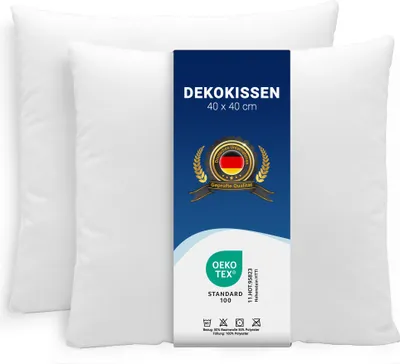 Produktbild von 2er Set Kissen Dekokissen, 40x40 cm (kein Reißverschluss), kochfest