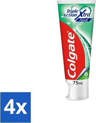 Image de Dentifrice Colgate Triple Action Extra Fresh 75 ml - paquet avantage - 4 pièces