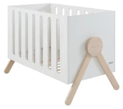 Image de Micuna Lit Swing 120x60 cm Blanc/Bois