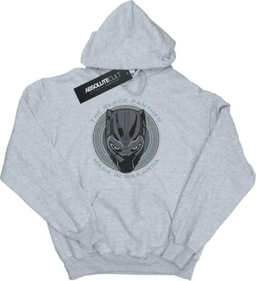 Produktbild von Black Panther - " Wakanda" Kapuzenpullover für Herren BI1655 (L) (Grau)