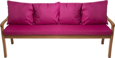 Immagine prodotto di Cuscini per panchina da giardino Rosa| Seduta 180x60x7 + schienale 4x 56x50cm| Cuscini per altalena da giardino| Cuscini per divano da giardino per 4 persone