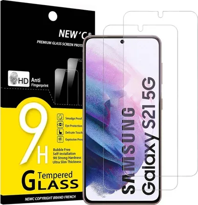 Obrázok produktu pre NEW'C Screen Protector Samsung Galaxy S21 5G (6.2) 2-pack 9H Ultra Transparent