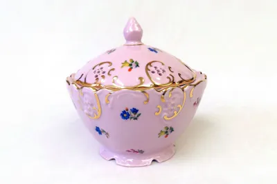 Produktbild von Leander Runde Dose 12,5 cm, rosa Porzellan