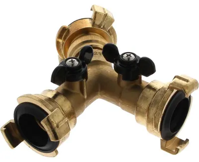 Obrázok produktu pre Rozdeľovacie T-kusy s mosadznými ventilmi