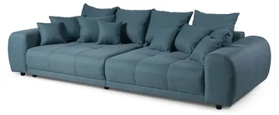Produktbild von MASSIVMOEBEL24.DE Bigsofa Geflechtstoff 310x135x86 blau MIRELLA