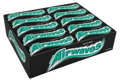 Produktbild von Wrigley`s Airwaves Black Mint Flavour Kaugummi 30x 14g