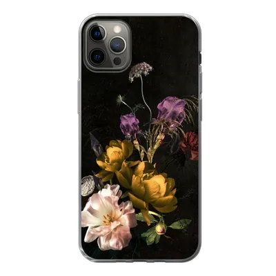 Produktbild von MuchoWow® Handyhülle Schutzhülle Hülle für iPhone 13 Pro Max Blumen - Muster - Pflanzen Silikon Softcase Handy Hülle - Mobiltelefon