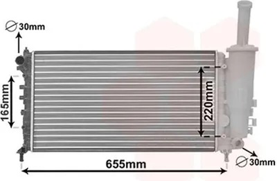 Produktbild von Van Wezel Wasserkühler für Fiat Punto 188 + Van 1,2 + 16V