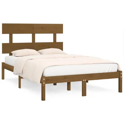 Obrázok produktu pre Posteľný rám medovo-hnedý masívne drevo 200x200 cm