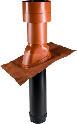 Produktbild von Pluggit Dachhaube gedämmt DN160 rot Kunststoff - DH160-KR