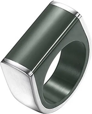 Produktbild von Joop Damen Ring Edelstahl Silber Schwarz Pieces JPRG00028A, Ringgröße:56 (17.8 mm Ø)