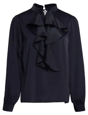 Image de Chemise pour femme EMBELL - noire, taille S
