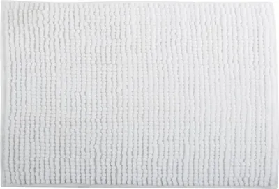 Produktbild von MSV dywanik kąpielowy mata prysznicowa szenilowy dywanik kąpielowy z wysokim włosiem 60x90 cm - biały