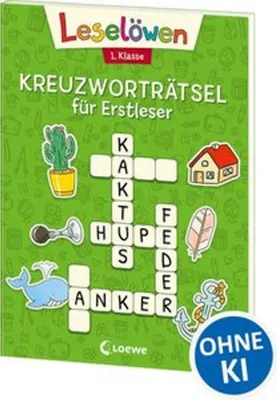 Immagine prodotto di Leselöwen Kreuzworträtsel für Erstleser. 1. Klasse (Grün)