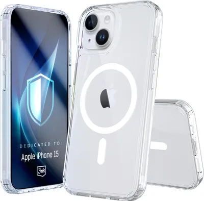 Obrázek produktu pro 3MK Armor MagCase iPhone 15 MagSafe Clear