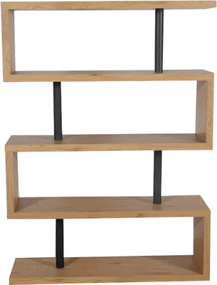 Produktbild von riess-ambiente Design Regal SNAKE 165cm Eichenoptik Bücherregal mit fünf Böden Bücherregal Dekoregal