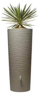 Produktbild von Garantia NATURA 2in1 Regenspeicher Regentonne Regenspeicher 350 L, 62x62x150 cm (LxBxH), sahara creme; 326152