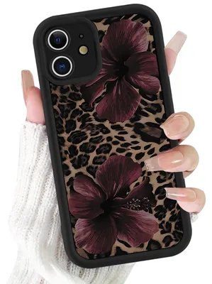 Productafbeelding van Siliconen Beschermhoes voor iPhone 12 met Luipaarddesign
