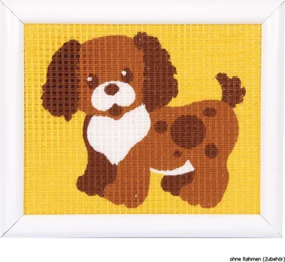 Image de Kit de couture Vervaco Petit chien, timbré
