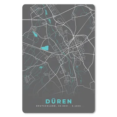 Produktbild von MuchoWow® Mauspad Mousepad Stadtplan - Düren - Deutschland - Karte 40x60 cm - Mousepads - Maus Mat - Pad - Mausunterlage - Schreibtisch Accesoire