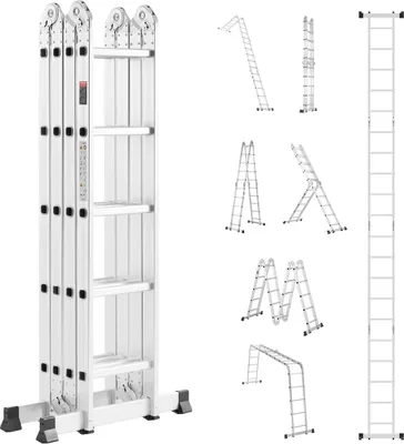 Image de Echelle multifonctionnelle Echafaudage 7 en 1 5 marches 5750mm