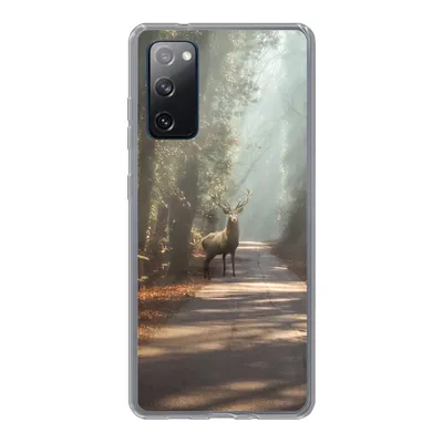 Produktbild von MuchoWow® Handyhülle Schutzhülle Hülle für Samsung Galaxy S20 FE Hirsche - Wald - Sonnenstrahlen Silikon Softcase Handy Hülle - Abdeckung