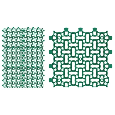 Produktbild von GARDENIX  Rasengitter Paddockplatte 6x 50x50 cm (1,50m²) Rasenwaben Parkplatzrasen Rasenmatten Kiesgitter Rasengitterplatten Grün