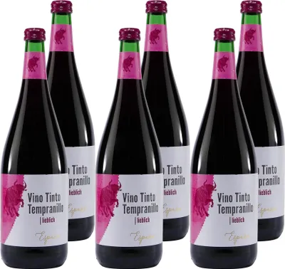 Produktbild von Tempranillo Vino Tinto -lieblich- (6 x 1,0L)