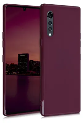 Produktbild von kwmobile Handyhülle für LG Velvet Hülle - TPU Case - Kabelloses Laden - Schutzhülle Cover in Bordeaux Violett