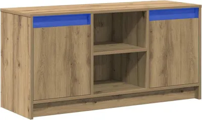 Image de vidaXL : Meuble TV, 100 x 34 x 50 cm, marron, panneaux de particules
