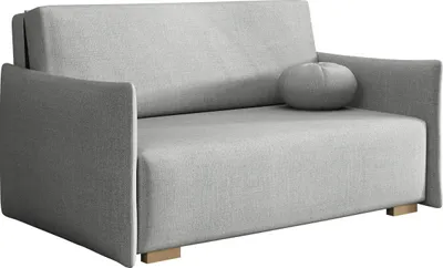Produktbild von MIRJAN24 Sofa Viva Glov III, Schlafsofa mit Bettkasten und Schlaffunktion, Holzfüße, inkl. Kissen, 3-Sitzer (Farbe: Soul 16)