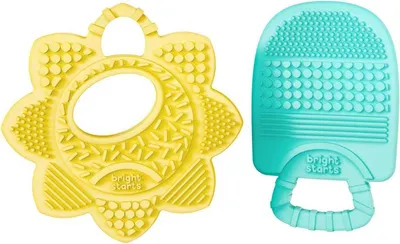 Obrázek produktu pro BRIGHT STARTS Kousátko 2 ks Sunny Sooothers, 3m+