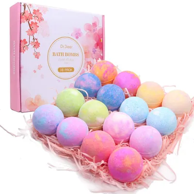 Immagine prodotto di Set regalo da 16 palline da bagno con oli essenziali biologici e naturali