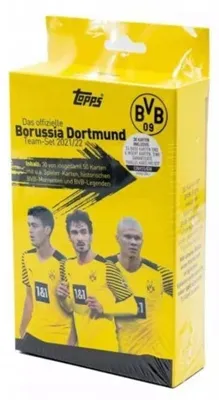Produktbild von CLUB FAN CARD SET – Topps 2021/22 Borussia Dortmund Team Set Box