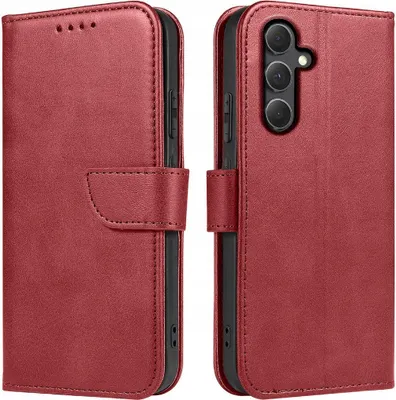 Obrázek produktu pro Pouzdro pro Samsung Galaxy S23 FE Kožené PENĚŽENKOVÉ POUZDRO + OCHRANNÉ SKLO 9H