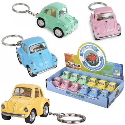 Zdjęcie produktu dla Brelok mini volkswagen beetle garbus MIX - Kinsmart