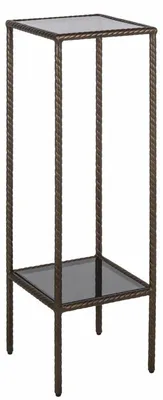 Produktbild von Casa Padrino Luxus Säule Bronze / Schwarz H. 91 cm - Luxus Wohnzimmer Möbel