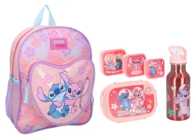 Produktbild von Lilo & Stitch Schulset; Rucksack und Lunchbox
