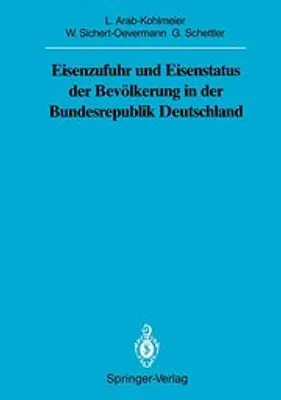 Produktbild von Eisenzufuhr und Eisenstatus der Bevölkerung in der Bundesrepublik Deutschland