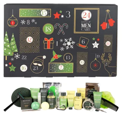Produktbild von IDC Institute - Adventskalender Herren 24 Tage - Men Care - Männer Pflege Set