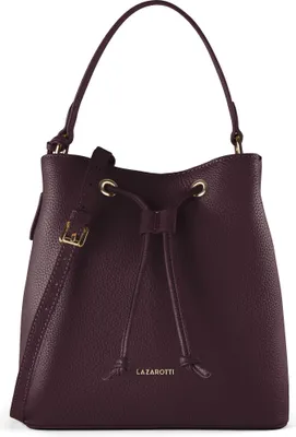 Zdjęcie produktu dla Lazarotti Bologna – skórzana torba na ramię typu crossbody, 25 cm