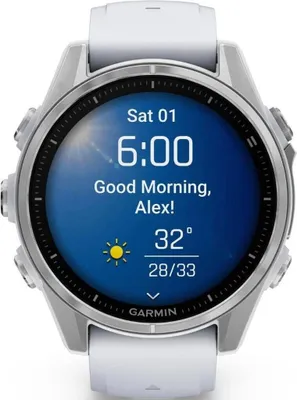 Immagine prodotto di Garmin Fenix 8 - 43 mm, display AMOLED, colore bianco pietra/argento