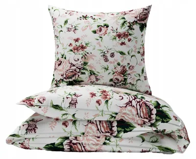 Produktbild von Nyks Flanell-Bettwäsche 160x200 cm, dicke Flanell, Blumenmuster